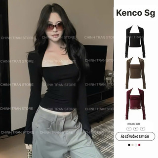  Áo Thun Nữ Ôm Body Cúp Ngực Dài Tay Thun Cotton Co Giãn Mềm Mịn - Kenco clothing M2009 