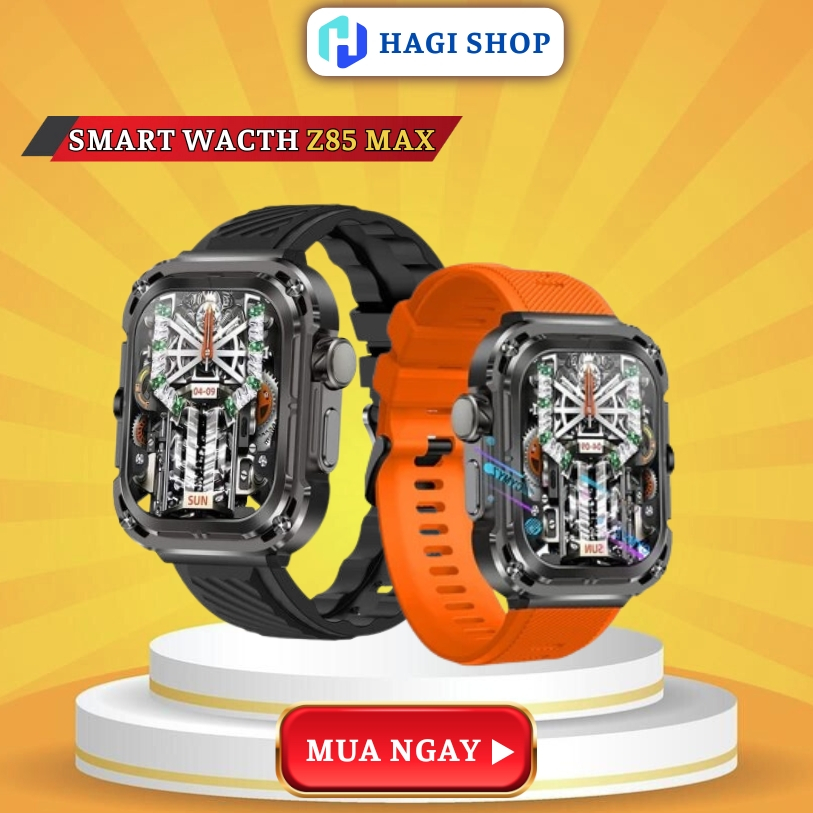 Đồng hồ thông minh Z85 MAX Giám Sát Sức Khỏe Phù Hợp Cho Cả Nam và Nữ ( Màu Đen)