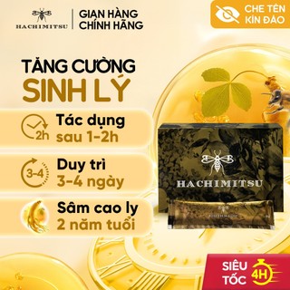  Tinh chất phục hồi sức khỏe và tăng cường sinh lý nam giới Hachimitsu - Hộp 12 gói 