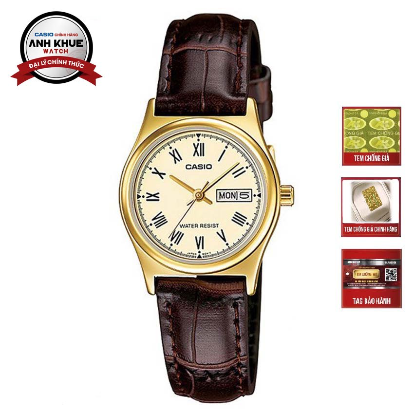 Đồng hồ nữ Casio LTP-V006GL-9BUDF dây da