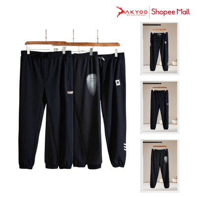 Quần Nỉ Nam Bigsize 80 - 140KG AKYOO Cao Cấp, Chất Nỉ Da Cá Co Giãn, Không Bai Xù - QN V LOGO, QN WASH, QN S TRANG