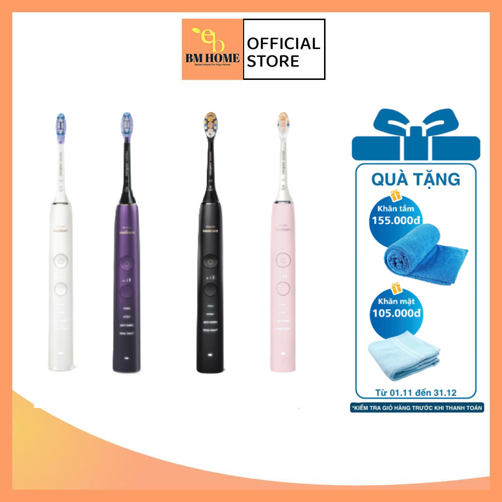 Bàn chải điện cao cấp Philips HX9911/73 - HX9911/74 - HX9914/75 - HX9914/76 - Hàng chính hãng bảo hà