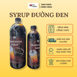  Sirup Đường Đen Totto Sánh Dẻo Độ Bám Viền Tới 20p - Chuyên Pha Chế - Nhiều Kích Cỡ 