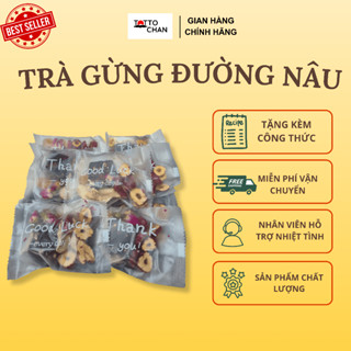  Trà Gừng Đường Nâu Totto Hỗ Trợ Giữ Ấm Cơ Thể & Giải Cảm - Pha Kinh Doanh & Gia Đình - Set 20 Gói 