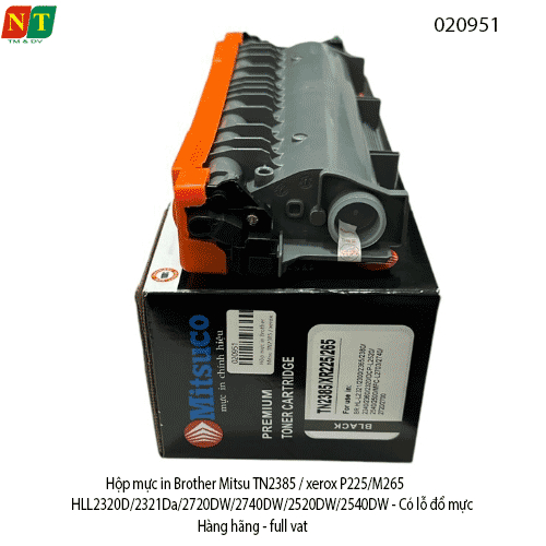 Hộp mực Brother Mitsuco TN-2385 / TN-2325 – Dùng cho HL-L2320D, DCP-L2540DW, MFC-L2700DW – Chính hiệ
