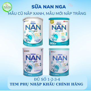   TEM PHỤ CHÍNH HÃNG  Sữa Nan Nga số 1 2 3 4 lon 800g và 400g cho bé từ 0-36 tháng tuổi 