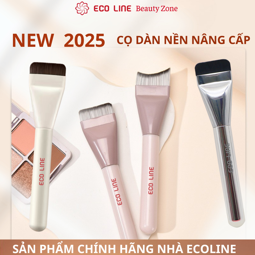 Cọ tán kem nền cọ dàn nền đầu dẹt tán nền siêu mỏng bàn chải tán nền mềm mịn che khuyết điểm tốt