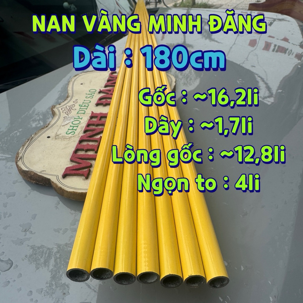 Nan cacbon vàng víp 138CM- 153CM- 155CM - 163CM -165CM - 180CM