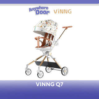 Xe đẩy 2 chiều gấp gọn Vinng Q7 Màu Đen/ Trắng/ Hồng/ Be.