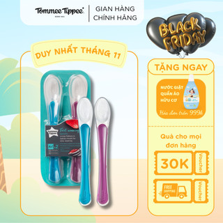 Thìa ăn dặm cán dài cho bé Tommee Tippee First Weaning từ 4 tháng