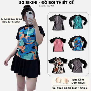    Form To  Áo bơi nữ big size khoá kéo kín đáo chống nắng SG Bikini and Sport BST CC 2025 