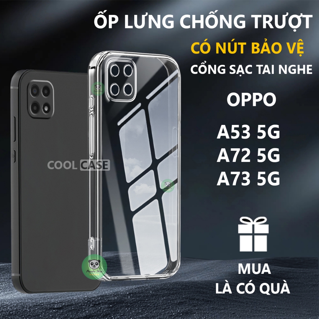 Ốp lưng bảo vệ chân sạc OPPO A72 5G / A73 5G / A53 5G chống trơn trượt-Cool Case