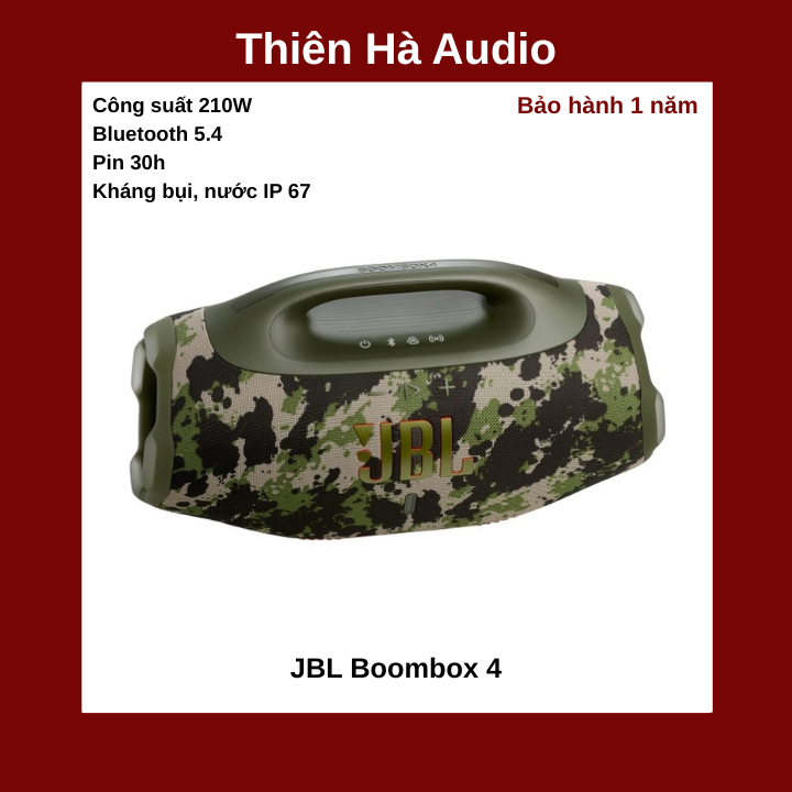 Loa JBL Boombox 4 - Chính hãng PGI