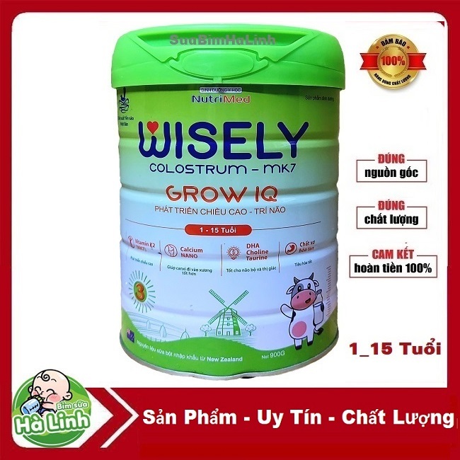 Sữa Wisely Grow IQ colostrum 900g (Date 2026)