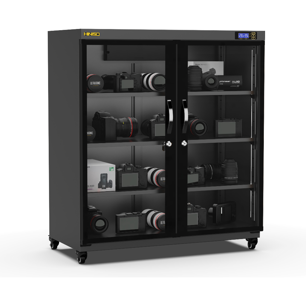 Tủ chống ẩm Hiniso AD-300S, 300 Lít có bánh xe