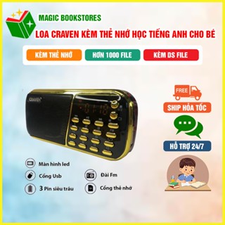  Loa Đài Craven + thẻ nhớ - Máy nghe nhạc mini Tắm Ngôn Ngữ Caraven CR 853 