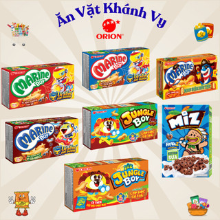  COMBO Snack Bánh cá Marine Boy Bánh khủng long Jungle Boy 35g Orion đủ vị 