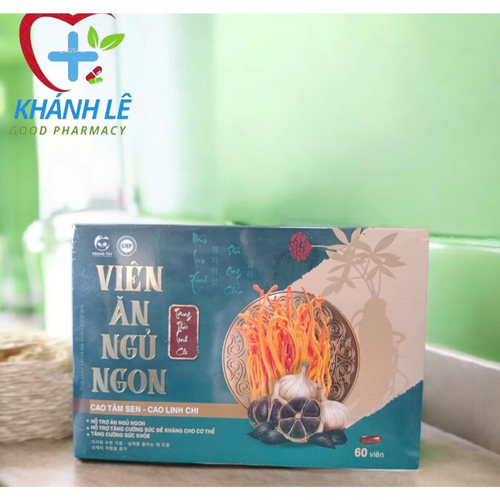 VIÊN ĂN NGỦ NGON TRÙNG THẢO LINH CHI (hộp 60 viên) - Giúp ăn ngủ ngon, tăng đề kháng, tăng cường sức