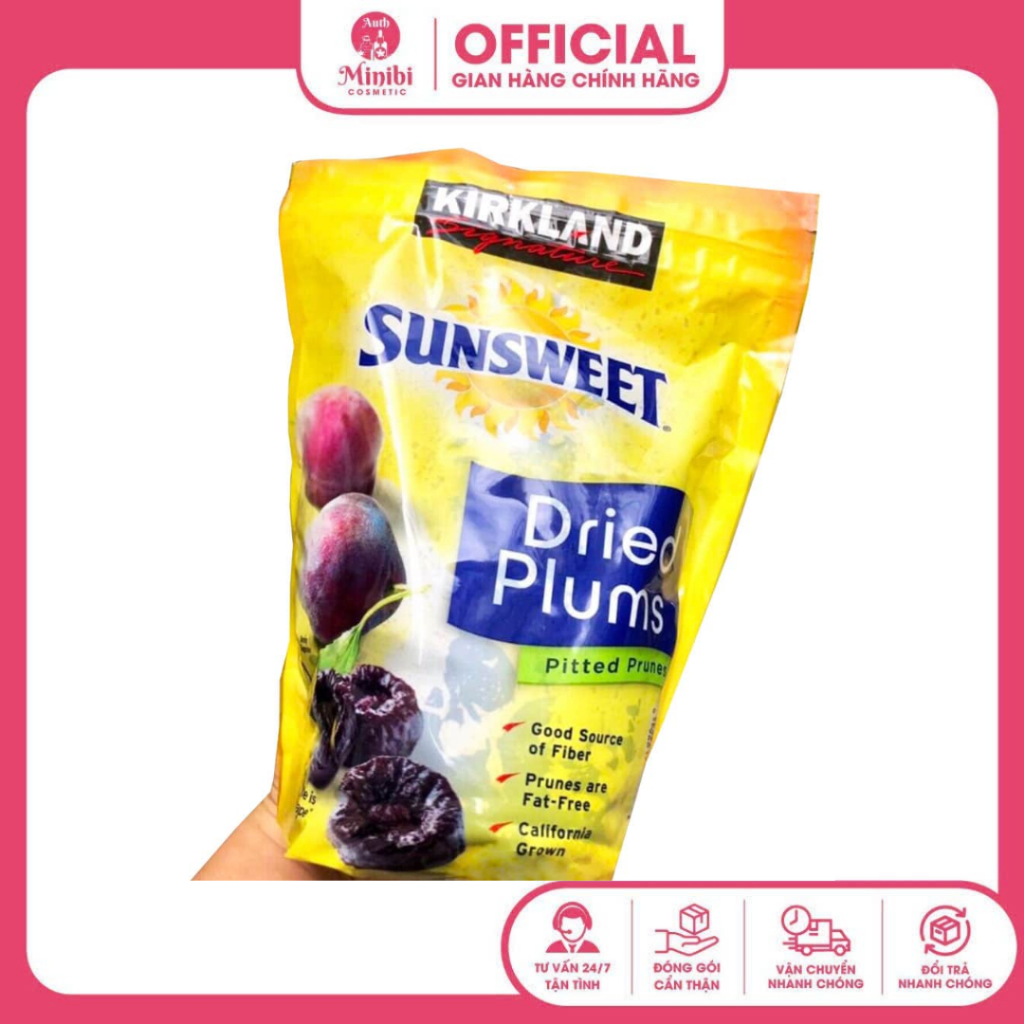Mận Mỹ sấy dẻo Kirkland 1.59kg. SUNSWEET Dried Plums Pitted Prunes