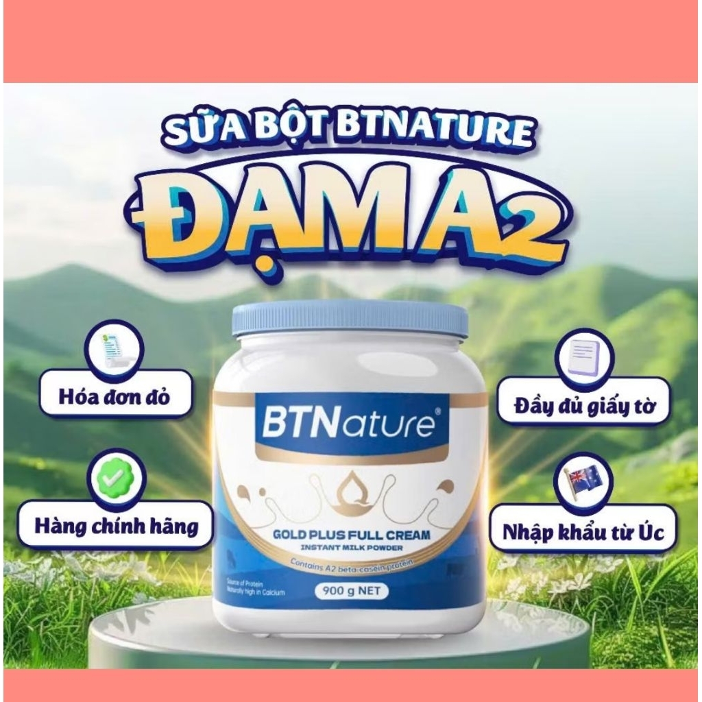 Sữa Bột Nguyên Kem Cao Cấp BTNature Gold Plus – Phù Hợp Với Hệ Tiêu Hóa Nhạy Cảm
