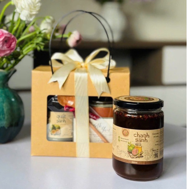 (HỎA TỐC) Set Quà Chanh Sành kèm Cốc Thủy Tinh, Thìa và Thiệp, món quà ý nghĩa cho thầy cô, bạn bè và người thân