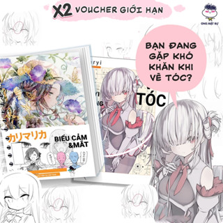  Luyện Vẽ - COMBO 2 Sổ  Tóc + Biểu Cảm  -  Ong Mặt Bự 