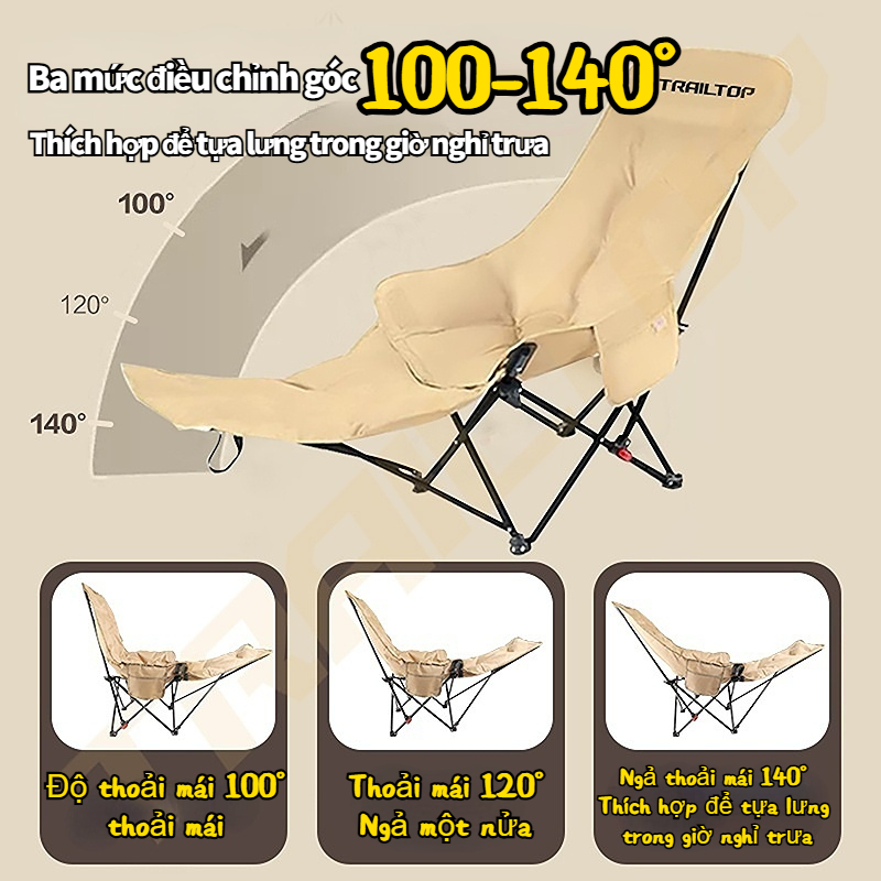 【COD】Trailtop Ghế Ngả Lưng Thư Giãn Gấp Gọn Chứa Cotton Ghế Gấp Gọn Camping Cắm Trại Dã Ngoại | BigBuy360 - bigbuy360.vn