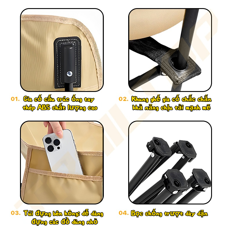 【COD】Trailtop Ghế Ngả Lưng Thư Giãn Gấp Gọn Chứa Cotton Ghế Gấp Gọn Camping Cắm Trại Dã Ngoại | BigBuy360 - bigbuy360.vn