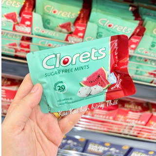  Gói kẹo bạc hà dưa hấu thơm miệng sảng khoái 16,8gram Clorets Thái Lan 