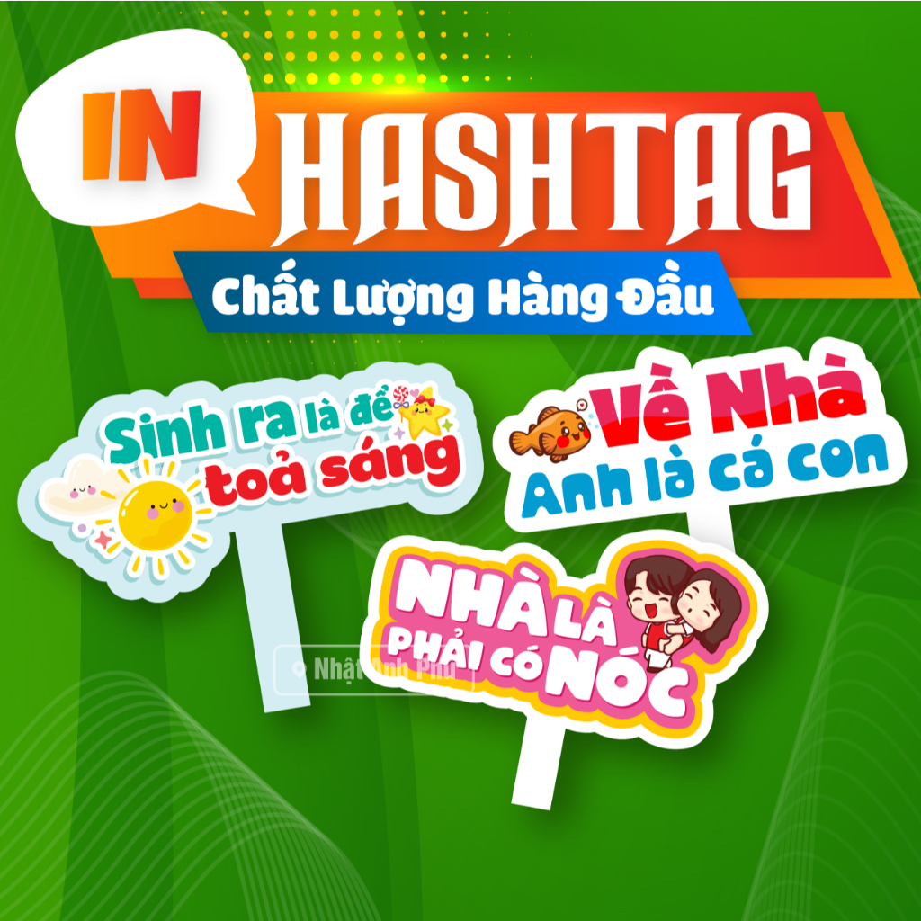 In Hashtag Chủ Đề Tiệc Cưới, Bảng Cầm Tay Chụp Ảnh Đám Cưới, Hastag Đính Hôn, Hastag Lễ Cưới - NAP