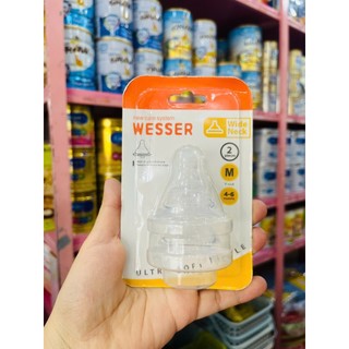 VỈ 2 NÚM WESSER CỔ RỘNG S/M/L