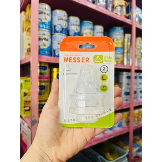VỈ 2 NÚM WESSER CỔ RỘNG S/M/L