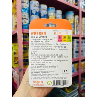 VỈ 2 NÚM WESSER CỔ RỘNG S/M/L