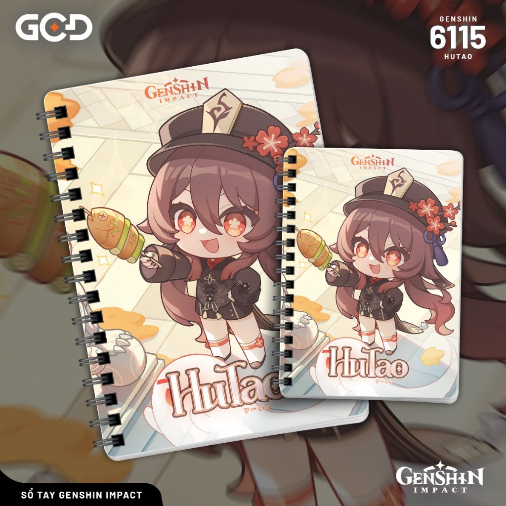 Sổ tay LITE Chibi Genshin Impact siêu cute siêu đáng yêu - GCD Shop