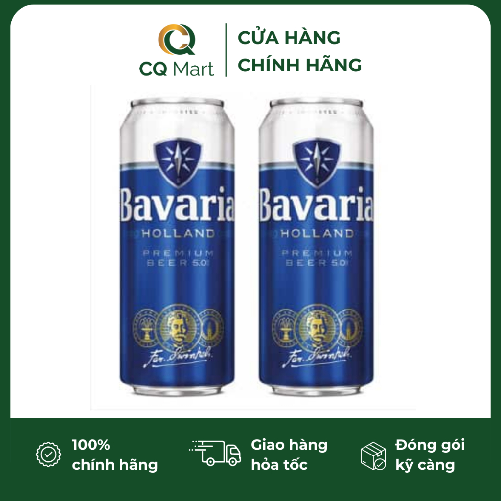 [Hoả tốc] Bia Hà Lan Bavaria Premium Pilsner 5% – Lon 500ml