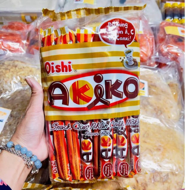 Bánh Que Akiko Oshi nhân Cafe Moka gói 20 thanh