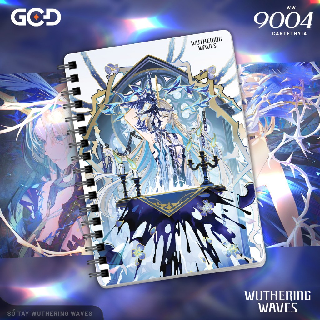 Sổ tay LITE gáy xoắn Wuthering Waves Cartethyia siêu HOT HIT Splash Art Collection - GCD Shop