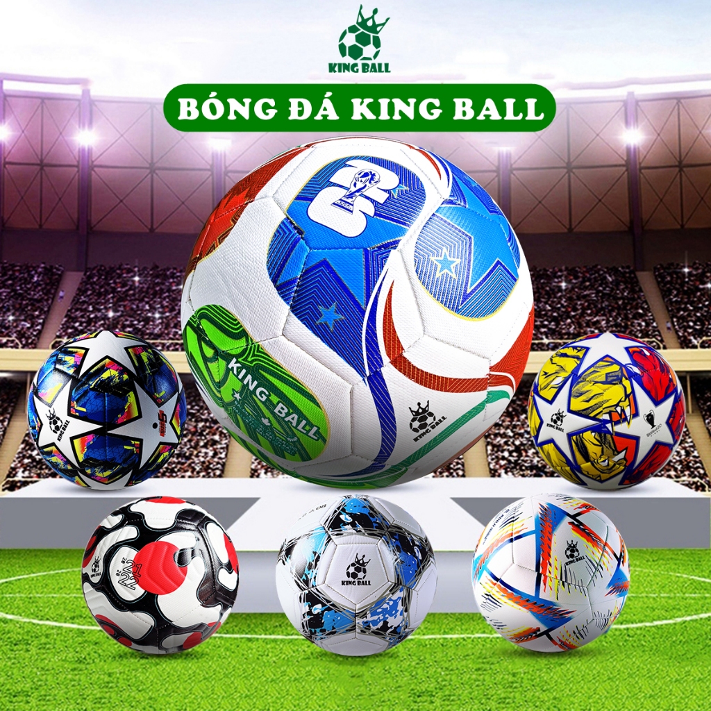Bóng Đá Size Số 4 5 Chính Hãng King Ball Trái Banh Da Trẻ Em Giá Rẻ Đá Sân Bê Tông Cỏ Nhân Tạo
