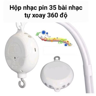  Hộp nhạc 35 bài hát tự xoay treo nôi cũi cho bé nghe 