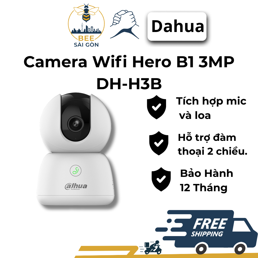 Camera WiFi - Dahua - Hero B1 (3MP/5MP), Quay Quét 360 Độ, Chạm để gọi điện, Đàm thoại 2 chiều, Tự đ