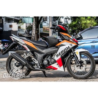 [Tem chuẩn xịn] - Tem trùm xe Winner V1 White Repsol