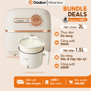  Combo Gaabor 01 nồi chiên không dầu 2L AF20M-YE01A nồi điện đa năng 1.5L GR-N15A sinh viên văn phòng 