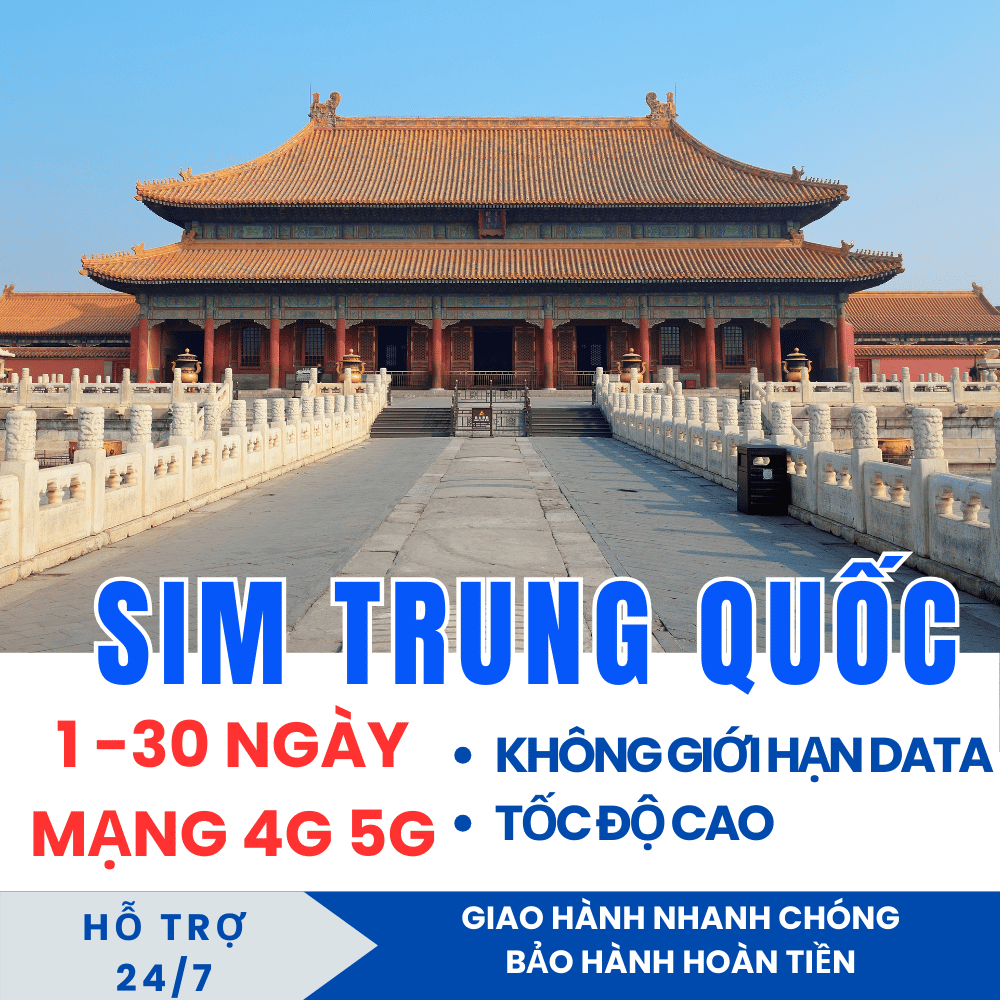 [ 3 - 10 NGÀY ] Sim Du Lịch Trung Quốc [ Có 3GB/NGÀY ] Sẵn Esim / Sim Vật Lý Tốc Độ Cao - Hỗ Trợ 24/