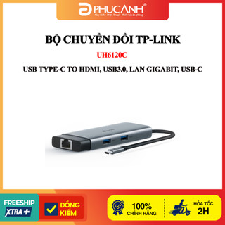Bộ chuyển đổi TP-Link UH6120C USB Type-C to HDMI, USB3.0, Lan Gigabit, USB-C