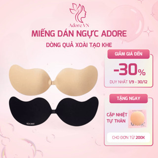  Miếng dán ngực Adore cao cấp Miếng dán nhũ hoa hình xoài Tái sử dụng nhiều lần nâng ngực tạo khe 