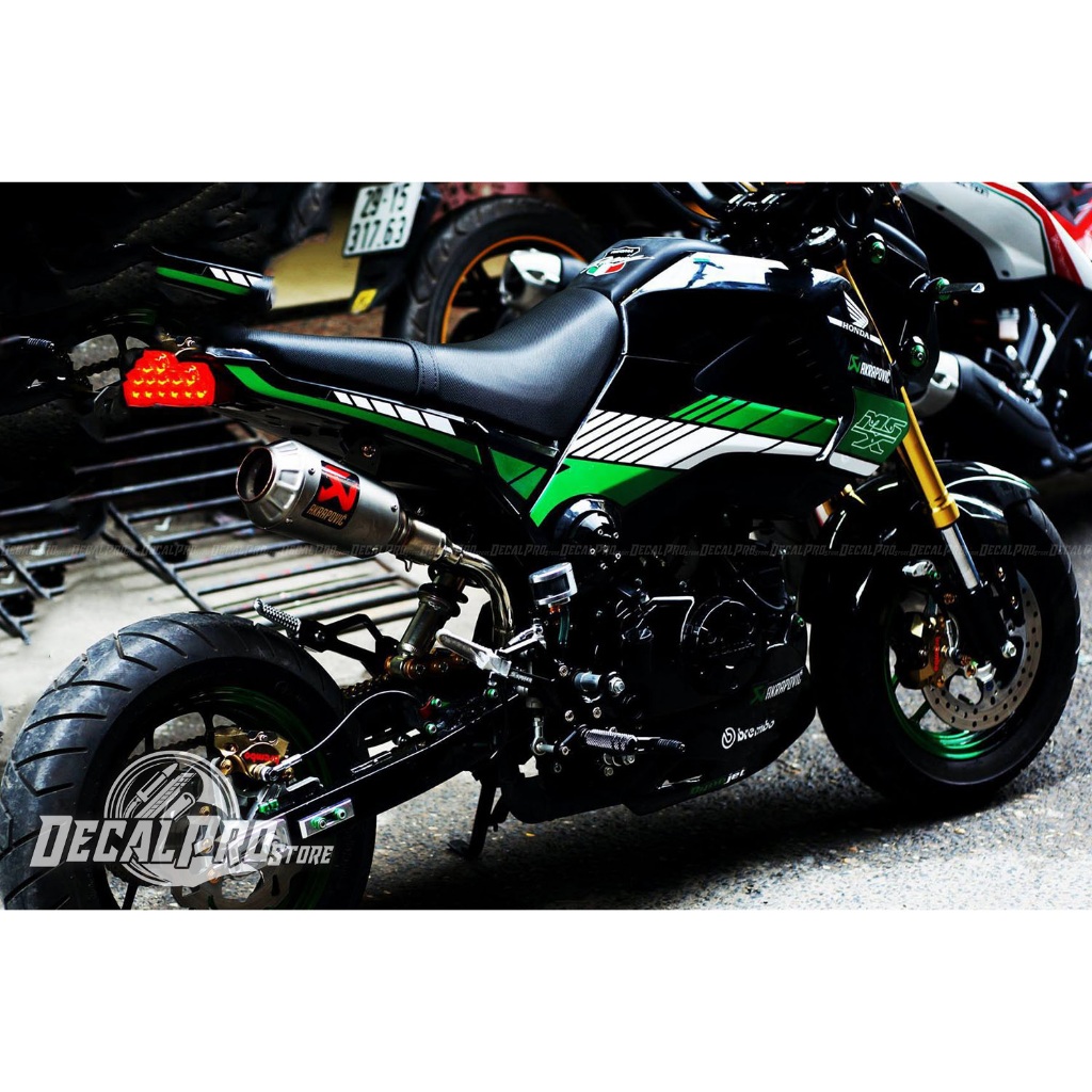 [Tem chuẩn xịn] - Tem rời/trùm xe MSX Green Yoshimura