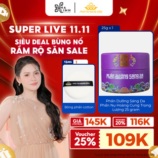   Võ Hà Linh x Phấn Nụ Hoàng Cung  Phấn Dưỡng Sáng Da Phấn Nụ Hoàng Cung Trọng Lượng 25gram tặng kèm bông phấn cotton 