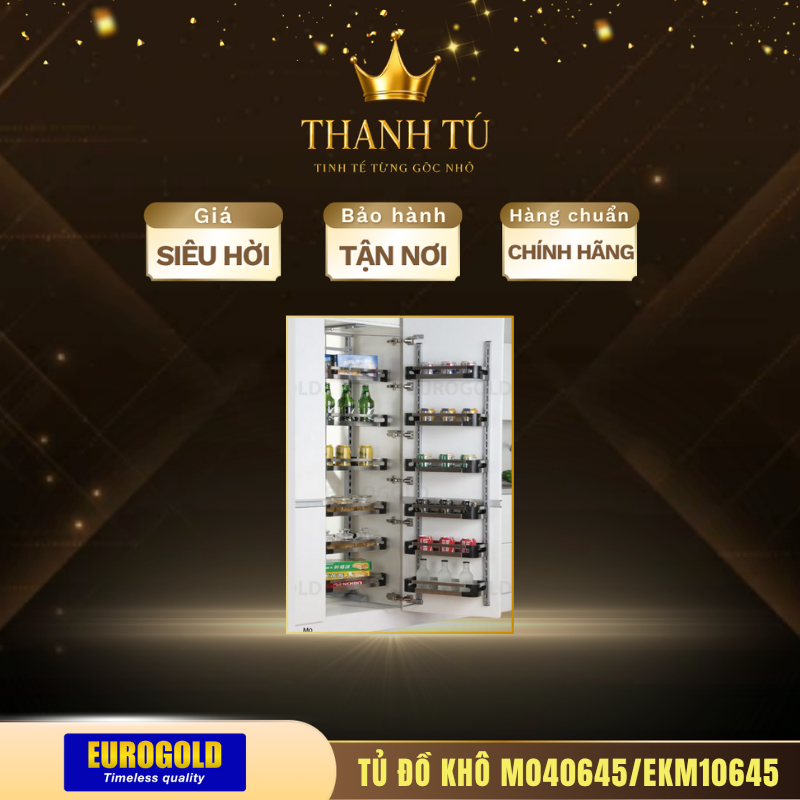 Tủ Đồ Khô Eurogold M040645/EKM10645 – Lưu Trữ Nhiều Mức, Tối Ưu Cho Căn Bếp Nhỏ