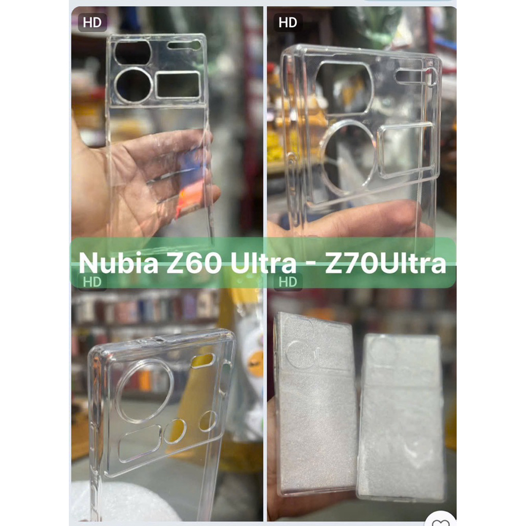 Ốp lưng dẻo trong Nubia Z60 Ultra , Nubia Z70 Ultra thiết kế bảo vệ camera