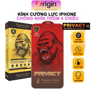  Cường lực chống nhìn trộm 360 độ ip 15 pro max 16 17 14 pro max 11  xs max xr x 7 8 plus 13 12 xsmax - Origin Official 